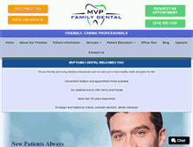 Tablet Screenshot of mvpfamilydental.com